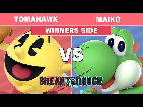 BreakThrough 2019 - Tomahawk (Pac-Man) Vs Maiko (Yoshi) Pools - Smash Ultimate