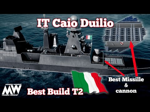 MODERN WARSHIPS T2 CARRIER ⁉️ IT CAIO DUILIO BEST T2 SHIP #modern_warship #best_build