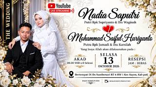 Download lagu LIVE WEDDING ' SAIFUL & NADIA ' // DIYAH MAKEUP PATI // MEGGAVISION // SUMBERSARI - KAYEN 13-10-26 mp3
