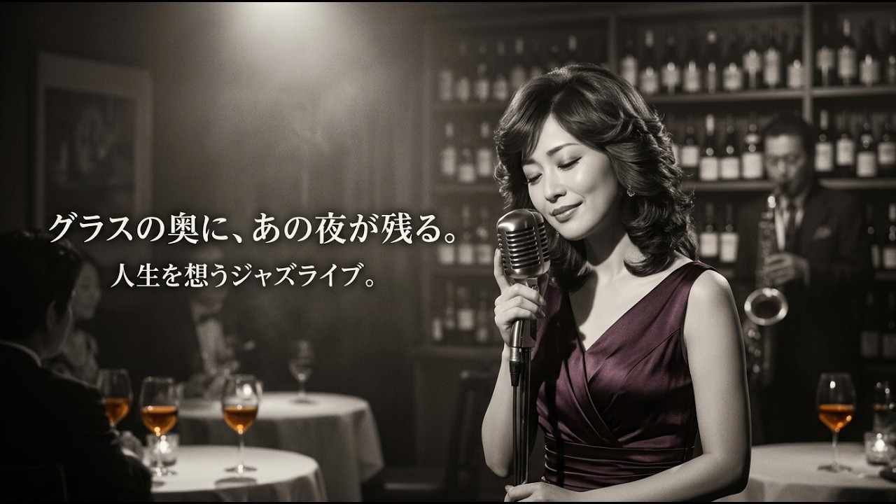 昭和ジャズバーの閉店余灯静夜｜灯りの消え残る夜に響く歌声