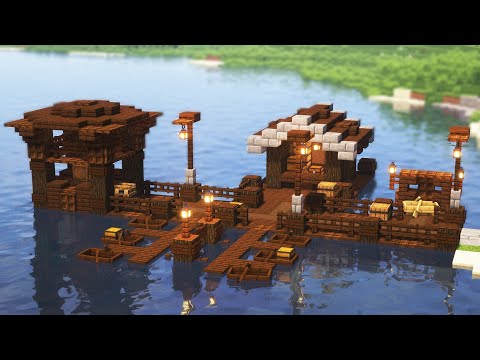 Minecraft: Small Fishing Dock Tutorial 1.19 - Minecraft Easy Fishing Dock Tutorial 1.19