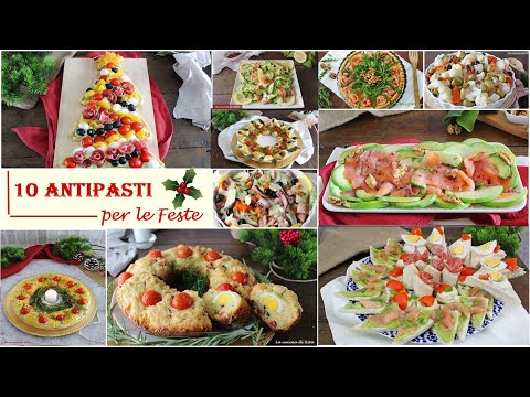 10 ANTIPASTI  PER FESTE 🎄- Antipasti per Vigilia, antipasti Natale e Capodanno- La cucina di Rita