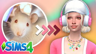 I turned my pet RATS into sims | Sims 4 CAS