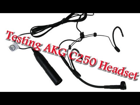 Testing the AKG C520 headset