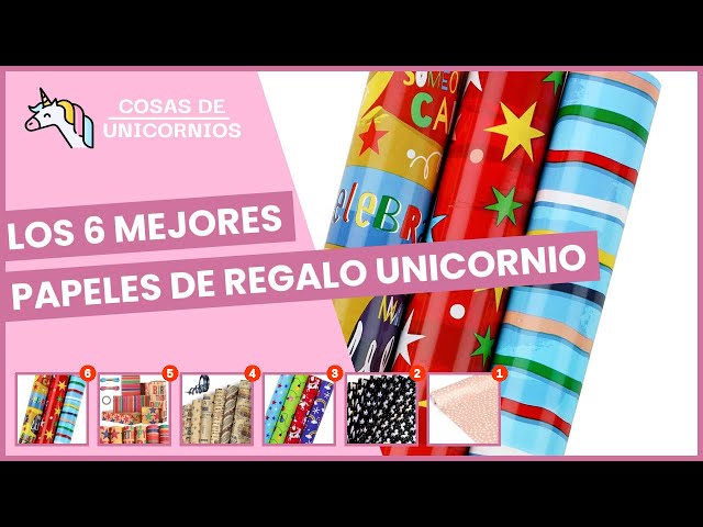 Vídeo relacionado con Rollo de Papel para Envolver Regalos de Cumpleaños: 3 Rollos de 43 cm x 3 m con Estampado de Unicornio - Morado, Rosa y Blanco para Envolver Regalos de Cumpleaños Infantiles