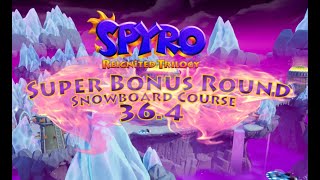 Spyro 3RT Super bonus round Snowboard course 36.4 (WR)