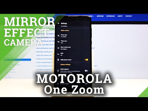 How to Set Mirror Effect in MOTOROLA One Zoom – Turn On / Off Mirror Effect