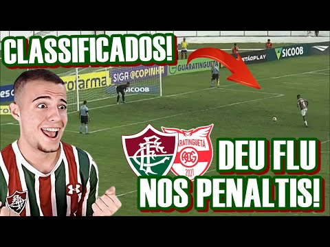 DEU FLU nos PÊNALTIS na COPINHA! Fluminense 0(4)x(2)0 Atlético Guaratinguetá