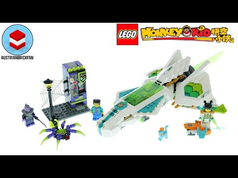 Vidéo LEGO Monkie Kid 80020 : Le jet Cheval-Dragon blanc