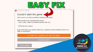 Download lagu How to Fix “Error Code: 30005” Couldn’t Start the Game? Easy Anti Cheat mp3