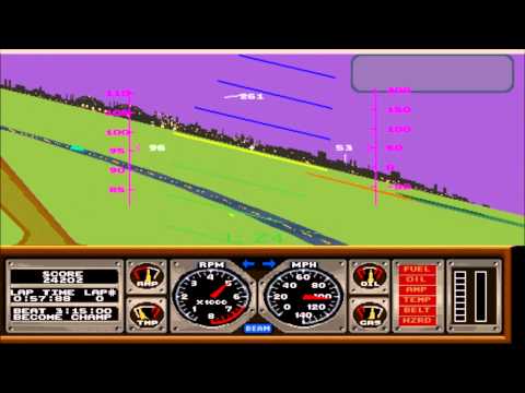 Hard Drivins Airborne running on Mame64 (Super Stunt Track)