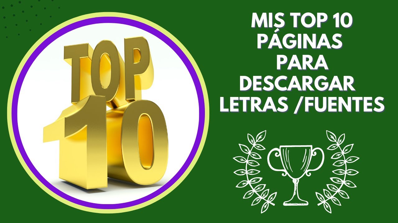 Top 10 paginas para DESCARGAR fuentes 👉 ACTUALIZADO aqui encuentro letras tipografía bonita