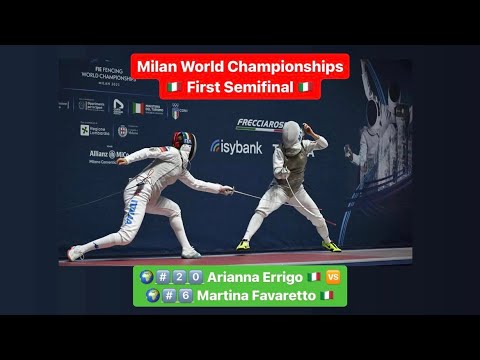 World Championships 2023 SWF - L4 - Arianna Errigo ITA v Martina Favaretto ITA