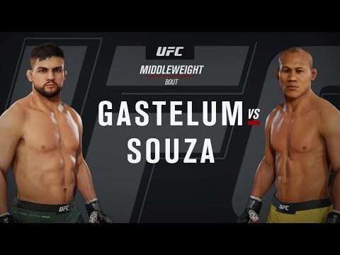 UFC 224 - Kelvin Gastelum vs Ronaldo "Jacare" Souza - Fight Simulation/Prediction (EA Sports UFC 3)