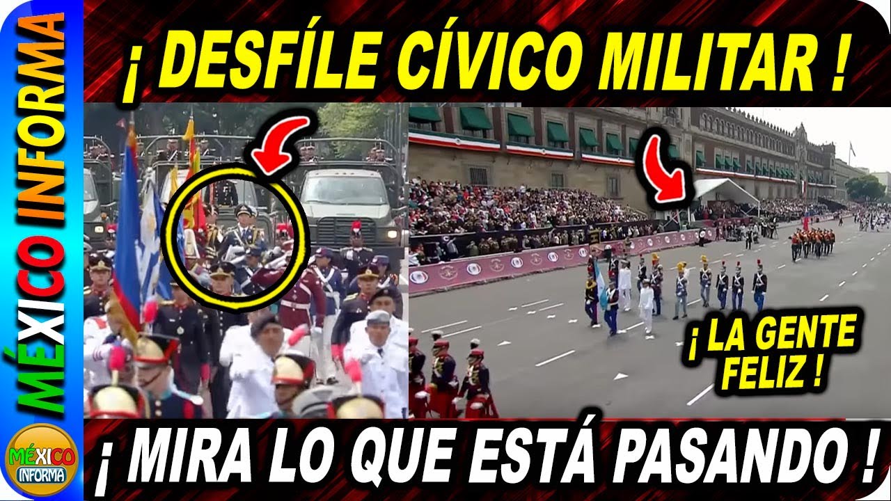 DESFILE CÍVICO MILITAR, MIRA LO QUE ESTÁ PASANDO