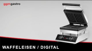 Gaufrier – simple – digital – 1,6 kW – Forme : 2 gaufres de Bruxelles