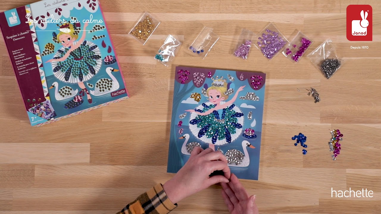 Zestaw kreatywny Urokliwe cekiny Baletnice 7+