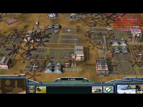 USA Air Force VS China Hard Enemy Command & Conquer Generals Zero Hour
