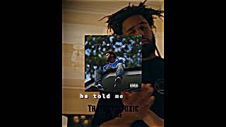 J. Cole&#39;s friend looked up to him #rap #jcole #sheknows #adolescence #2014foresthillsdrive