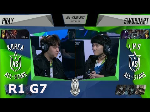 PraY Lucian vs SwordArt Nasus | 1v1 All-Stars 2017 Round of 16 | KR vs LMS