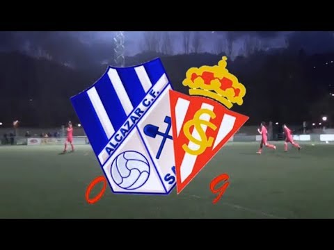 Alcázar CF "B" 0-9 Real Sporting de Gijón "B" resumen 2ª Cadete