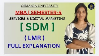 SDM | SERVICES & DIGITAL MARKETING | FULL SUBJECT EXPLANATION | MBA | SEM-4 OU | ‎⁨@shivanipallela