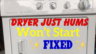 ✨ Frigidaire Dryer Won’t Start - Just Hums (FIXED) ✨
