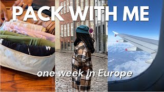 Pack with me for a week in Copenhagen 🇩🇰 (Carry on only!)