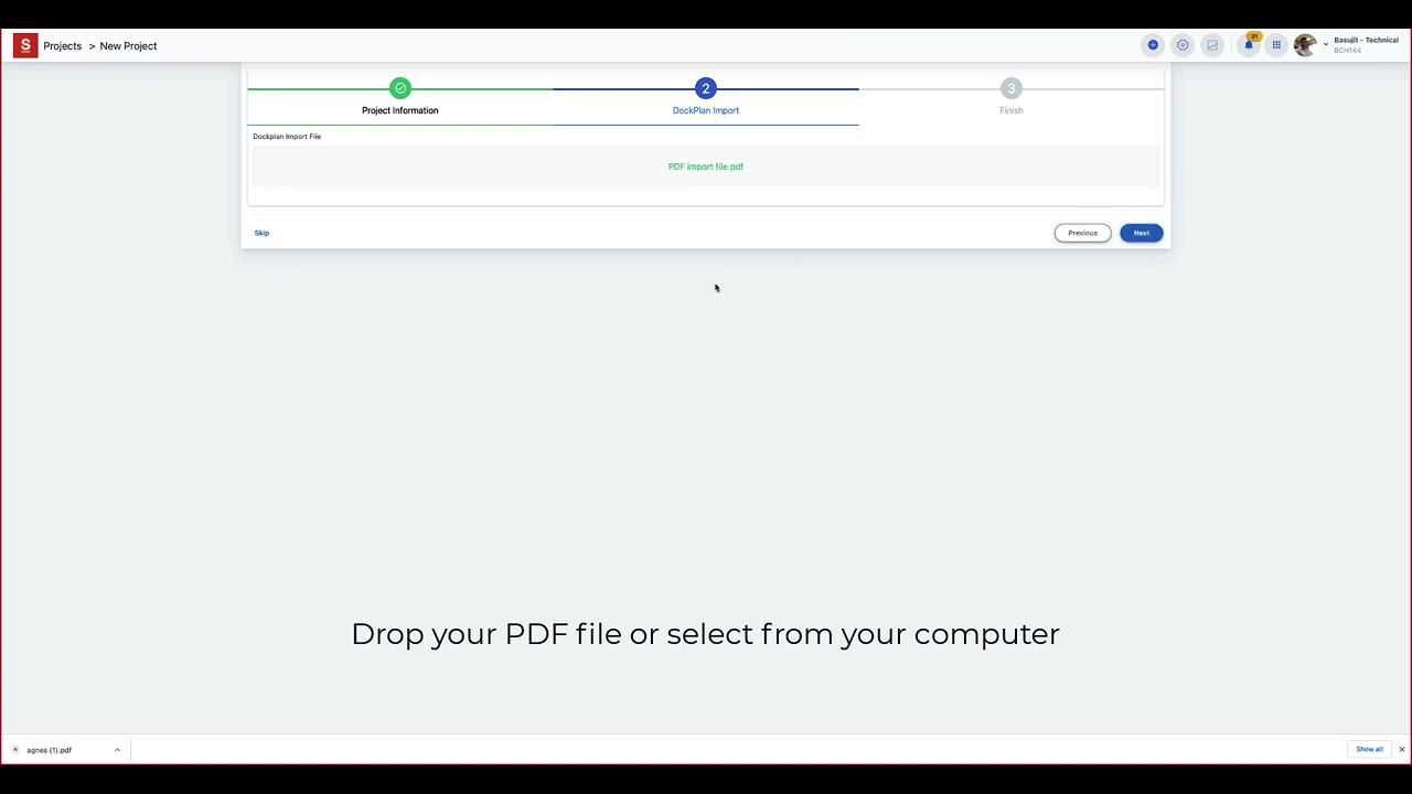 Dry Docking - Import from PDF