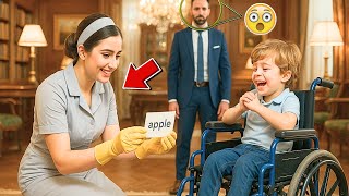Ela Era Só uma FAXINEIRA… TUDO MUDOU quando o MILIONÁRIO viu ela Ensinar 9 Idiomas ao seu Filho