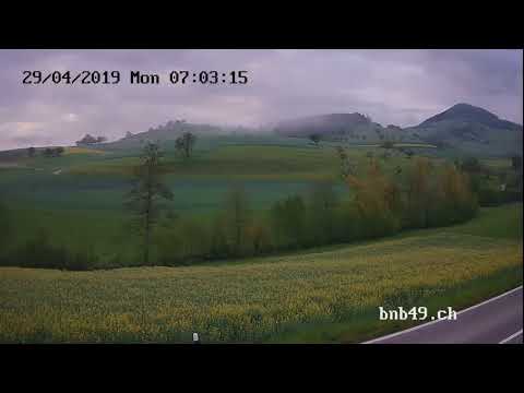 Blick vom Gästehaus "bnb49" zum Laubberg im  Mettauertal