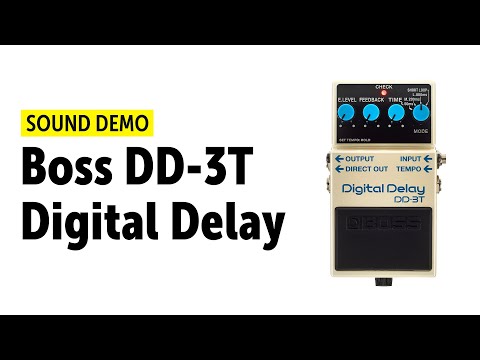 Boss DD-3T Digital Delay - Sound Demo (no talking)