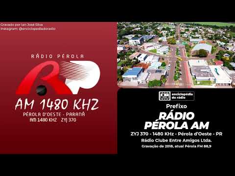 Prefixo Antigo - Rádio Pérola 1480 KHz - Pérola d'Oeste - PR