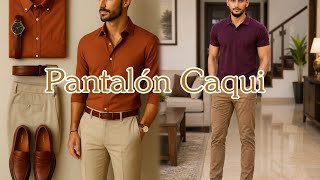 80+ Mejores Ideas de Outfits Masculinos con Pantalón  Caqui / Moda Mas