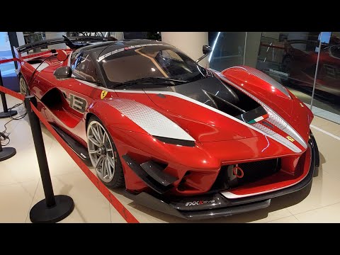 Ferrari FXX K Evo racing car in Dubai. First look walk around review
