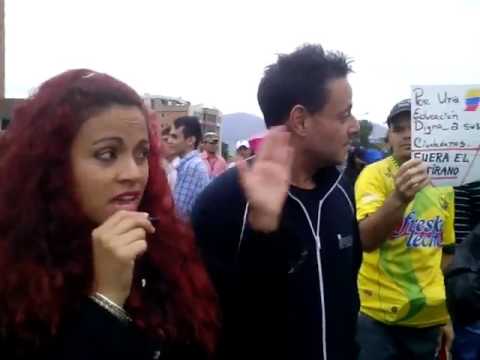 Horacio Blanco "Desorden público" en la marcha de las luces por los caídos