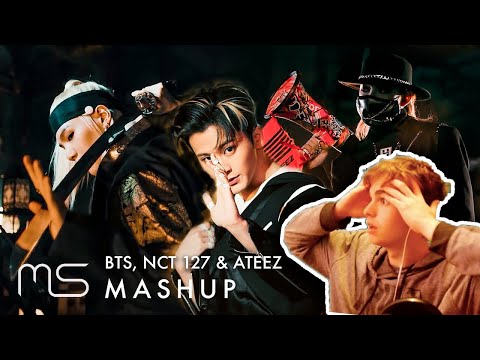Reacting To BTS x NCT 127 x ATEEZ – Ugh!/ Kick It / HALA HALA / 대취타(Daechwita)/ No More Dream MASHUP