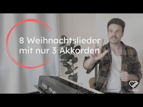 So spielst du 8 Weihnachtslieder mit nur 3 Akkorden am Klavier (Tutorial mit Noten)