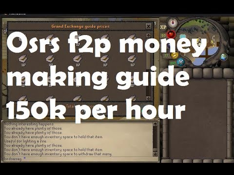 f2p osrs money making guide  - 150k per hour