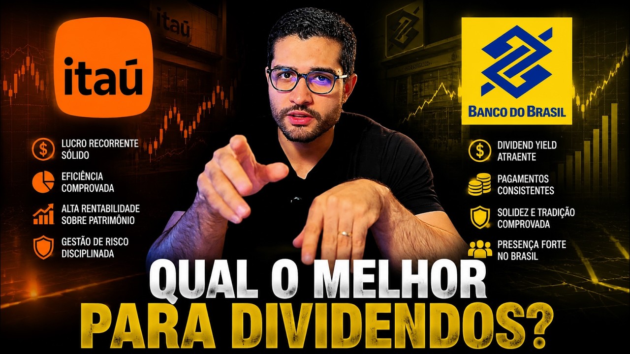 COMPAREI OS BANCÕES DA BOLSA: ITAÚ, BRADESCO, SANTANDER, BANCO DO BRASIL E BTG PACTUAL
