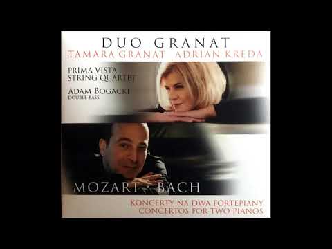 Duo Granat-Kreda plays from the Cd "MOZART BACH" Mozart Concerto for 2 Pianos F major KV242-Adagio.