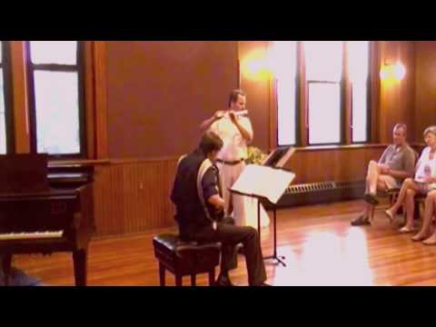 Fantaisie Pastorale Hongroise; Albert Franz Doppler - part 1; flute and accordion, James Kellerman