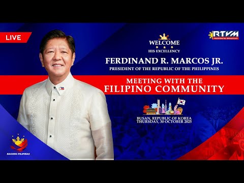 Meeting with the Filipino Community in Busan, Republic of Korea
