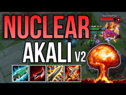 NUCLEAR ONE-SHOT AKALI BUILD V2 IS EXPLOSIVE (AKALI BUILD CHALLENGE) | League of Legends