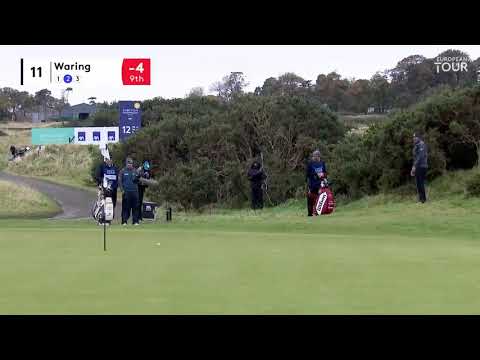 Paul Waring almost chips in w/ Driver from the gorse