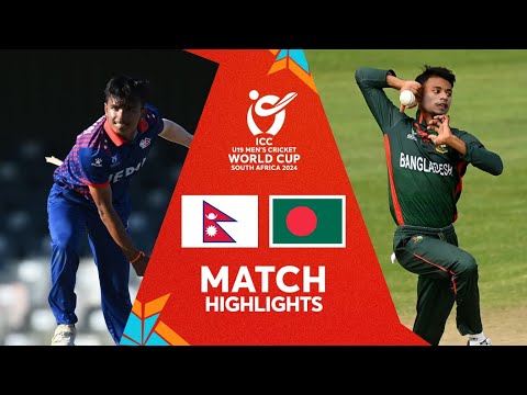 Nepal v Bangladesh | Match Highlights | U19 CWC 2024