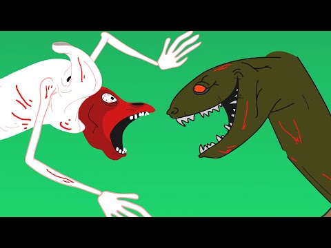 BRIDGE WORM vs HIGHWAY WORM! (Trevor Henderson Animation)