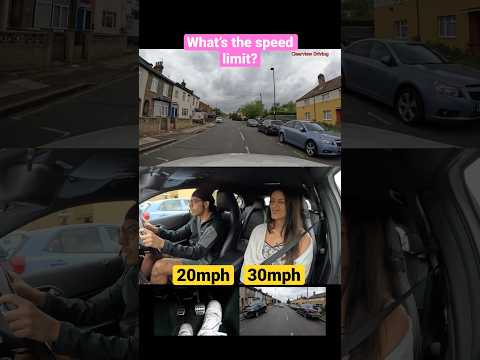 WHATS THE SPEED LIMIT? 20 OR 30? #driving #test #london #speed #limit #fail #tips