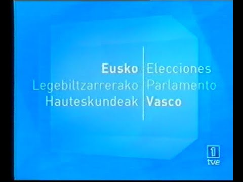 TVE 1 - Fragmentos 'Especial informativo: Elecciones autonómicas en el País Vasco' (17-4-2005)