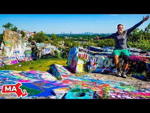 Hiking and Climbing the FASCINATING Quincy Quarries Reservation | Quincy, MA